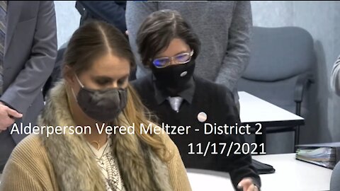 Alderperson Vered Meltzer's (District 2) Invocation At 11/17/2021 Common Council Meeting
