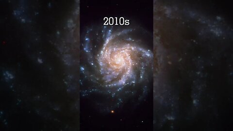 The evolution of galaxy photography (tiktok: alluringastronomy)