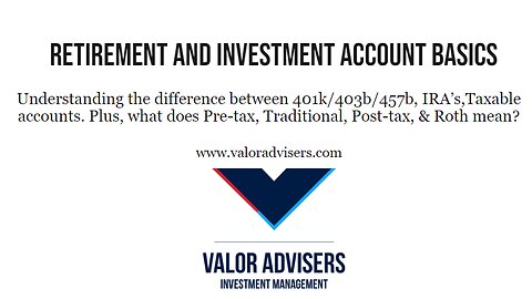 Retirement and Investment Account Basics