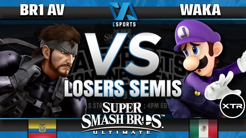 Br1 AV (Snake) vs Waka (Luigi/Ness) - Ultimate Losers Semi-Finals - VA Esports Online Open