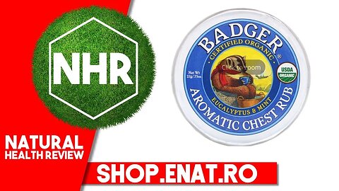 Badger Company, Organic, Aromatic Chest Rub, Eucalyptus & Mint, .75 oz (21 g)