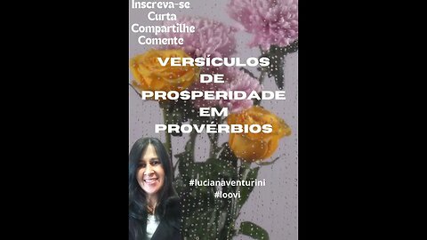 Versículos de prosperidade em provérbios #lucianaventurini #loovi #shorts