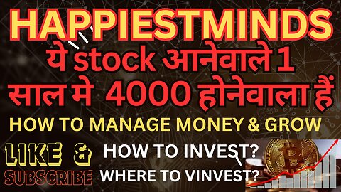 HAPPSTMNDS yeh stock aanewale ek saal me 4000 hone wala hai. How to make money? #dharmjeetkumar560