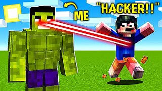 I Trolled Him As HULK In Minecraft.. (Crazy Craft)