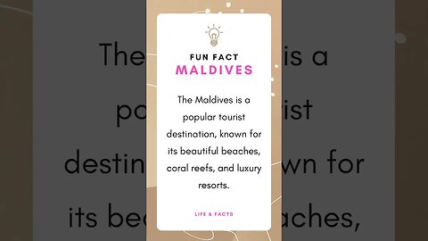 Fun Facts Maldives