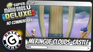 Merigue Clouds-Castle - Ludwig's Clockwork Castle (ALL Star Coins) New Super Mario Bros U Deluxe