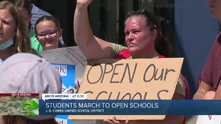 Valley students march to open schools