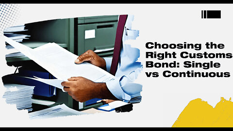 Customs Bonds Unveiled: Single Entry vs. Continuous - Which is Right for You?