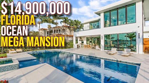 Inside $14,900,000 Ocean Florida Mega Mansion