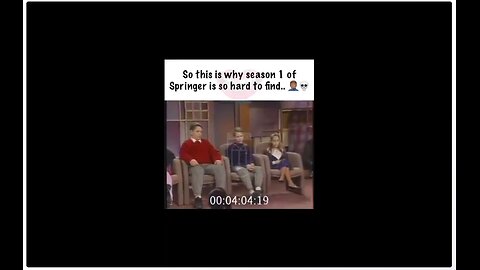 Jerry Springer season 1 hidden because of this clip