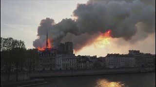 Massive fire breaks out at famed Notre Dame Cathedral