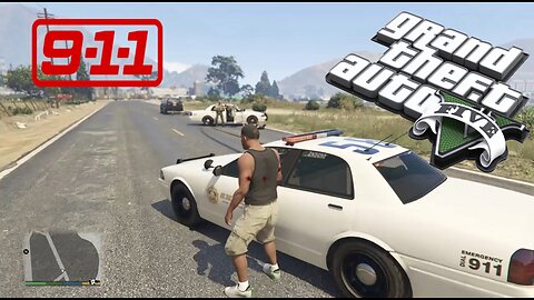 GTA 5 Hot Police Pursuit Driving Police Car and try to help the criminal