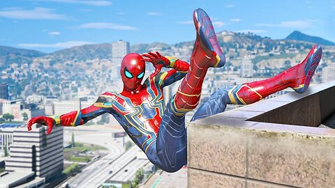 GTA 5 Spiderman Epic Stunts/Fails/Ragdolls with winfrey gaming Ep 37( spider man funny moment)