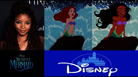 Halle Bailey SHOCKED She's Cast as The Little Mermaid's ARIEL - Race Swapping = Fictional Blackface