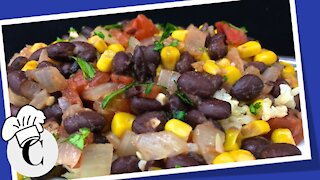 Brazilian Black Beans and Corn! An Easy, Healthy Recipe!