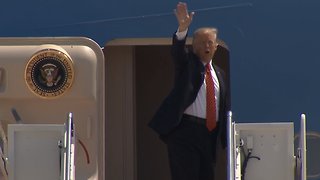 FULL VIDEO: Trump boards Air Force One for Arizona