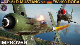 MUCH IMPROVED P-51D Mustang vs FW-190D-9 Dora: Dogfight | DCS WORLD