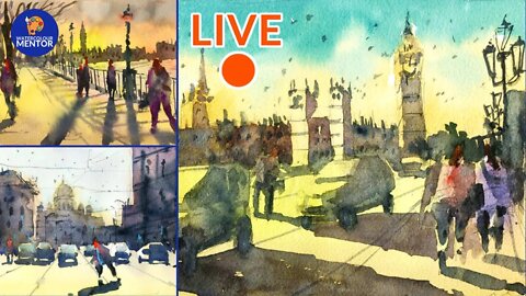 Live #13.5 - Watercolour Sketching: EASY Urban Landscapes