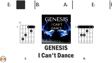 GENESIS I Can't Dance - FCN Guitar Chords & Lyrics HD