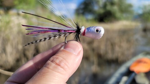 Bass Love This Fly! Popper Bling Fly Tying For Notorious B.I.G Smallies by Black Fly Creations