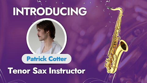 Meet Patrick, Our Tenor Sax Instructor
