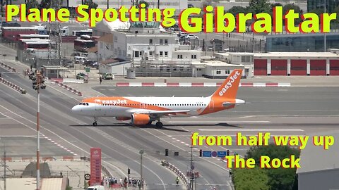 Beautiful Take off from Gibraltar, from Half way up The Rock, Gibraltar 4K Plane Spotting