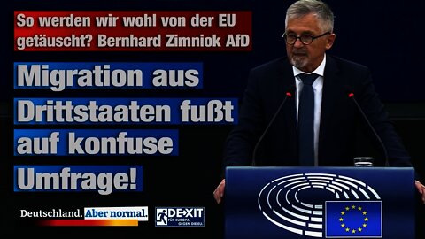 So werden wir wohl von der EU getäuscht? Bernhard Zimniok AfD