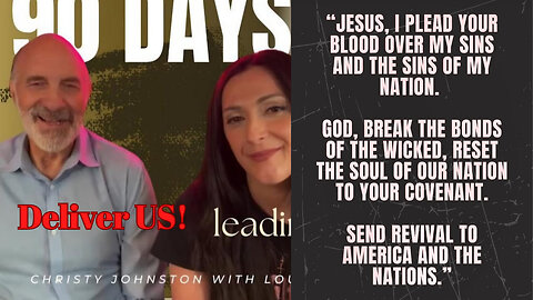 ***SPECIAL ANNOUNCEMENT*** URGENT CALL TO PRAYER // LOU ENGLE & CHRISTY JOHNSTON