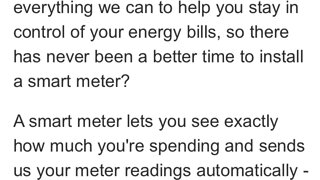 To Scottish Power: I will decline your offer of a smart meter. Thank you.