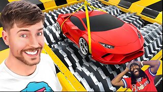 Mr. Beast Lamborghini vs shredder | The Bigger Play Reaction