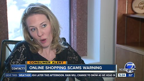 Warning about online shopping scams