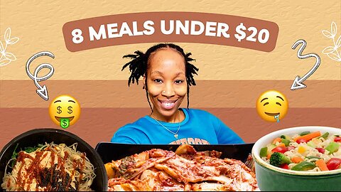 LETS MAKE 8 DELICIOUS FAMILY MEALS ALL UNDER $20😲 #familymealideas #explore #fyp