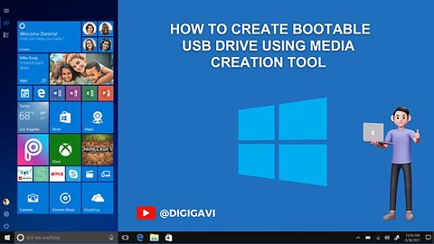 How to create bootable usb drive using Media Creation Tool