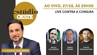 Estúdio Oeste #19 | LIVE CONTRA A CENSURA