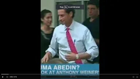 Secret Freemason Congressman Anthony Weiner Masonic Secret Recognition 'Gesture' Hand Signal (2013)