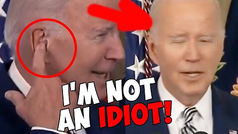 BIDEN STUCK HIS FINGER IN HIS EAR ON STAGE! I'M ASHAMED TO WATCH THIS!