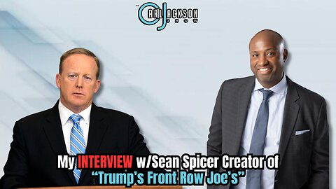 My INTERVIEW w/Sean Spicer Creator of “Trump’s Front Row Joe’s”