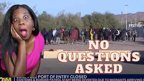 Over 200 Illegals Walk Into America At A Closed Arizona Entry Port #arizona #illegalimmigrant