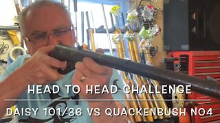Head to head challenge Daisy no101 model 36 vs Quackenbush no4 smooth bore FTW!