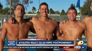 San Diego athletes react to Olympic postponement