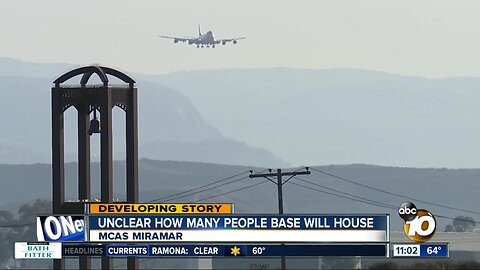 Plane arrives from China, unclear how many will be housed at MCAS Miramar