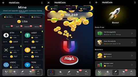 HoldCoin | New Crypto Mining Bot | Hold To Earn HOLDCOIN 2024