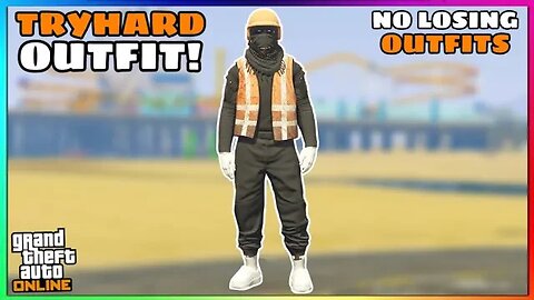 Easy Black Joggers Garbage Vest Glitch Modded Tryhard Outfit (GTA Online)