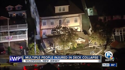 At least 22 people injured in deck collapse at New Jersey beach house