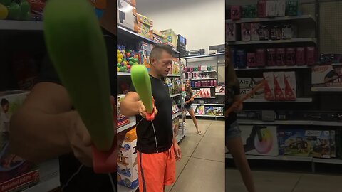 Sword Fight in Walmart with my Daughter #walmart #dadlife #family