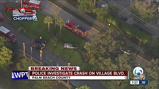 3-vehicle crash on Village Boulevard in West Palm Beach