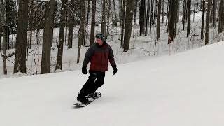 Grandpa is still snowboarding at the age of 78