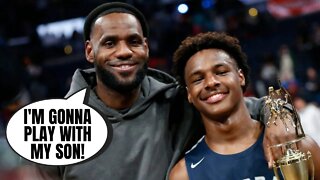 LeBron James Tells NBA Teams He'll Finish His Career With Whoever Drafts His Son Bronny