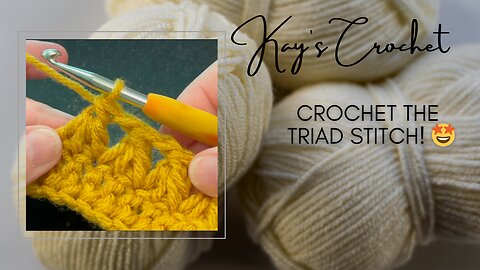 Crochet this fun Triad Stitch! 😍😱🤩