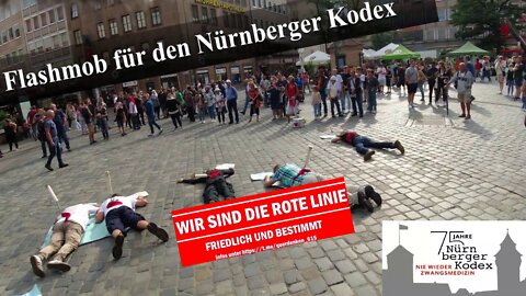 Flashmob zum Nürnberger Kodex - dank Störenfried besonders populär ;-)